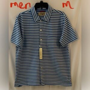 Remington Blue and White Striped Button-Down Shirt